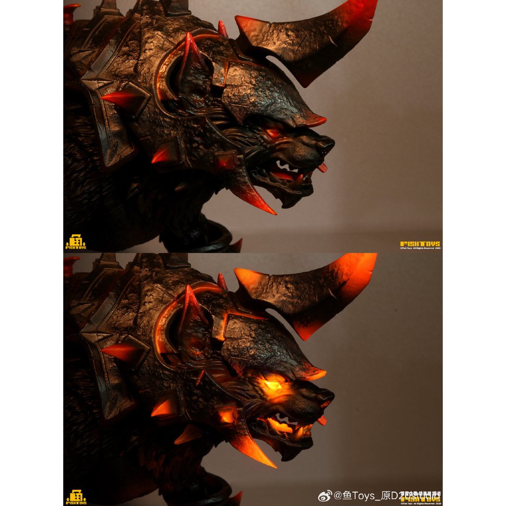 魚玩 FishToys 2025 榮耀狼特別版熔岩 HY-032 魔獸 坐騎 部落 1/12 - view 5