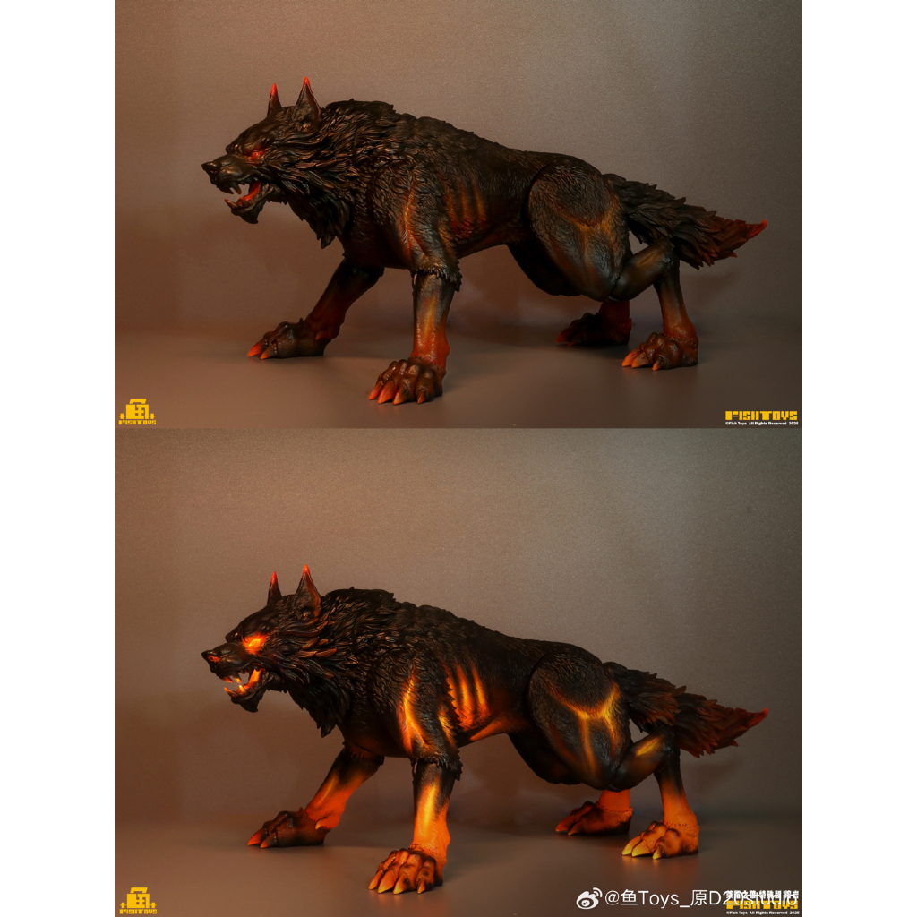 魚玩 FishToys 2025 榮耀狼特別版熔岩 HY-032 魔獸 坐騎 部落 1/12 - view 6