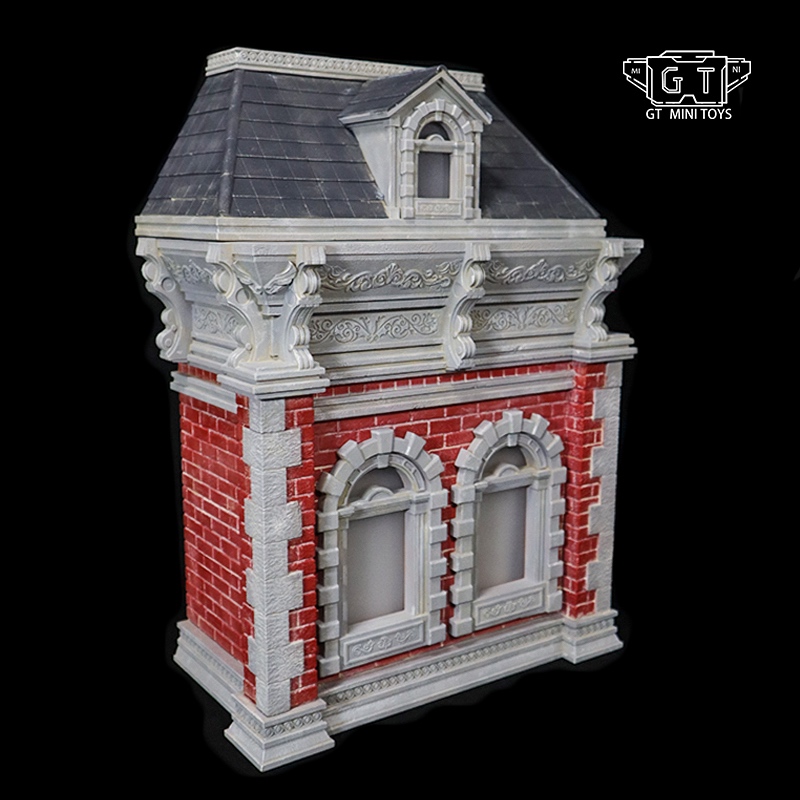 GT Mini Toys 擺拍建築系類 白紅牆體 灰色屋頂 Mini001A2 場景 地台 - view 3