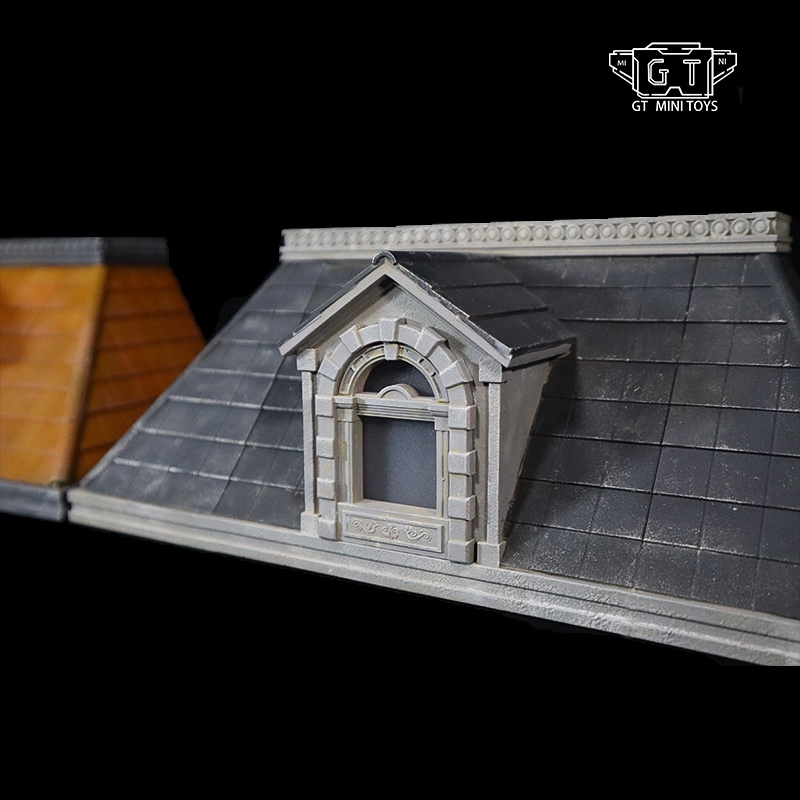 GT Mini Toys 擺拍建築系類 白紅牆體 灰色屋頂 Mini001A2 場景 地台 - view 8