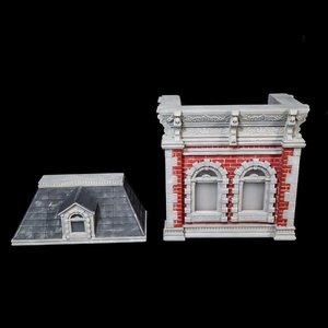 GT Mini Toys 擺拍建築系類 白紅牆體 灰色屋頂 Mini001A2 場景 地台 - Premium action figure - $0.00