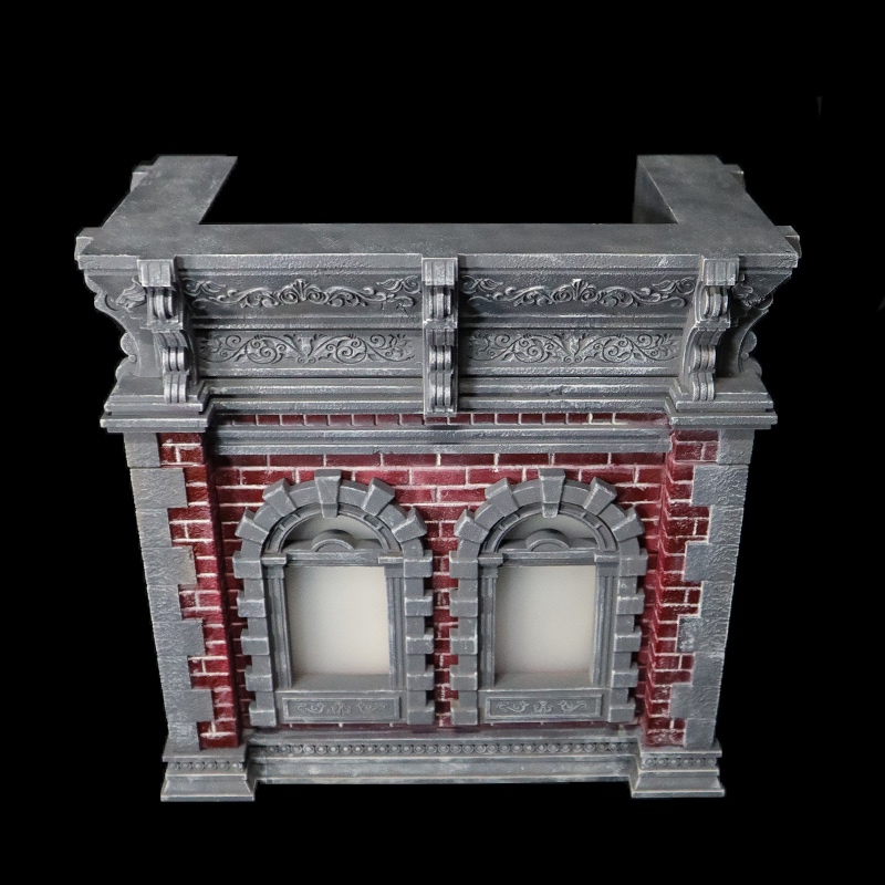 GT Mini Toys 擺拍建築系類 灰紅牆體 Mini001B1 場景 地台 - main product image