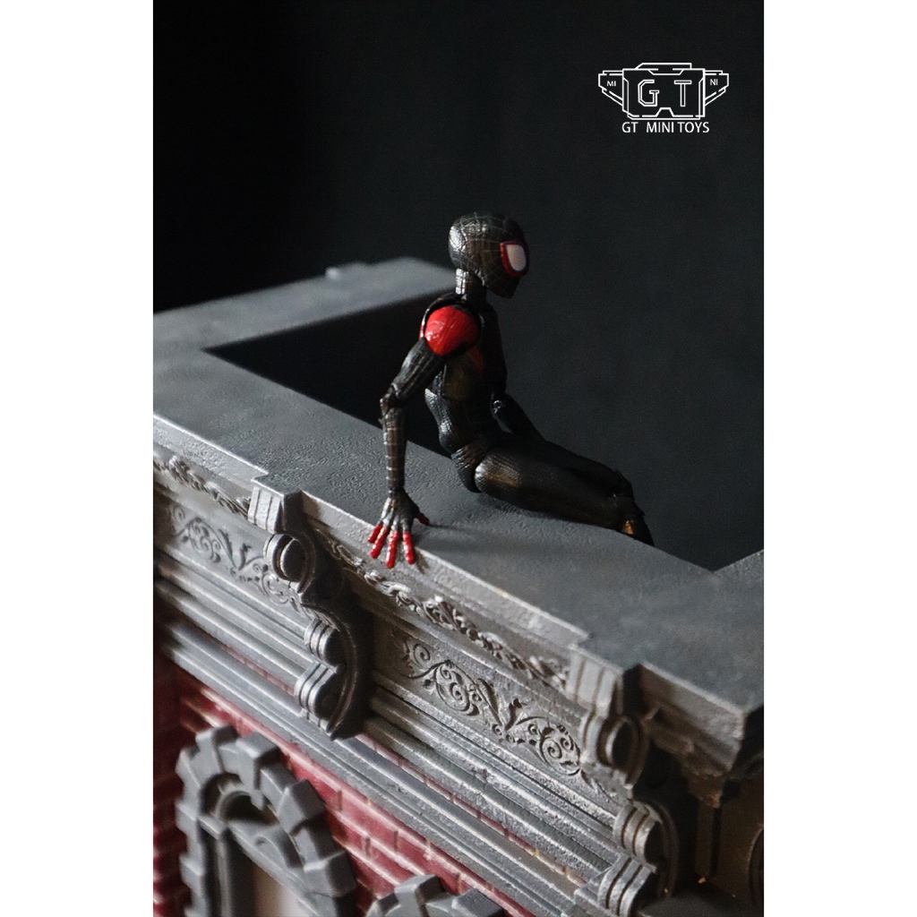 GT Mini Toys 擺拍建築系類 灰紅牆體 Mini001B1 場景 地台 - view 5