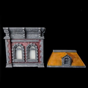 GT Mini Toys 擺拍建築系類 灰紅牆體 橙色屋頂 Mini001B2 地台 場景 - Premium action figure - $0.00