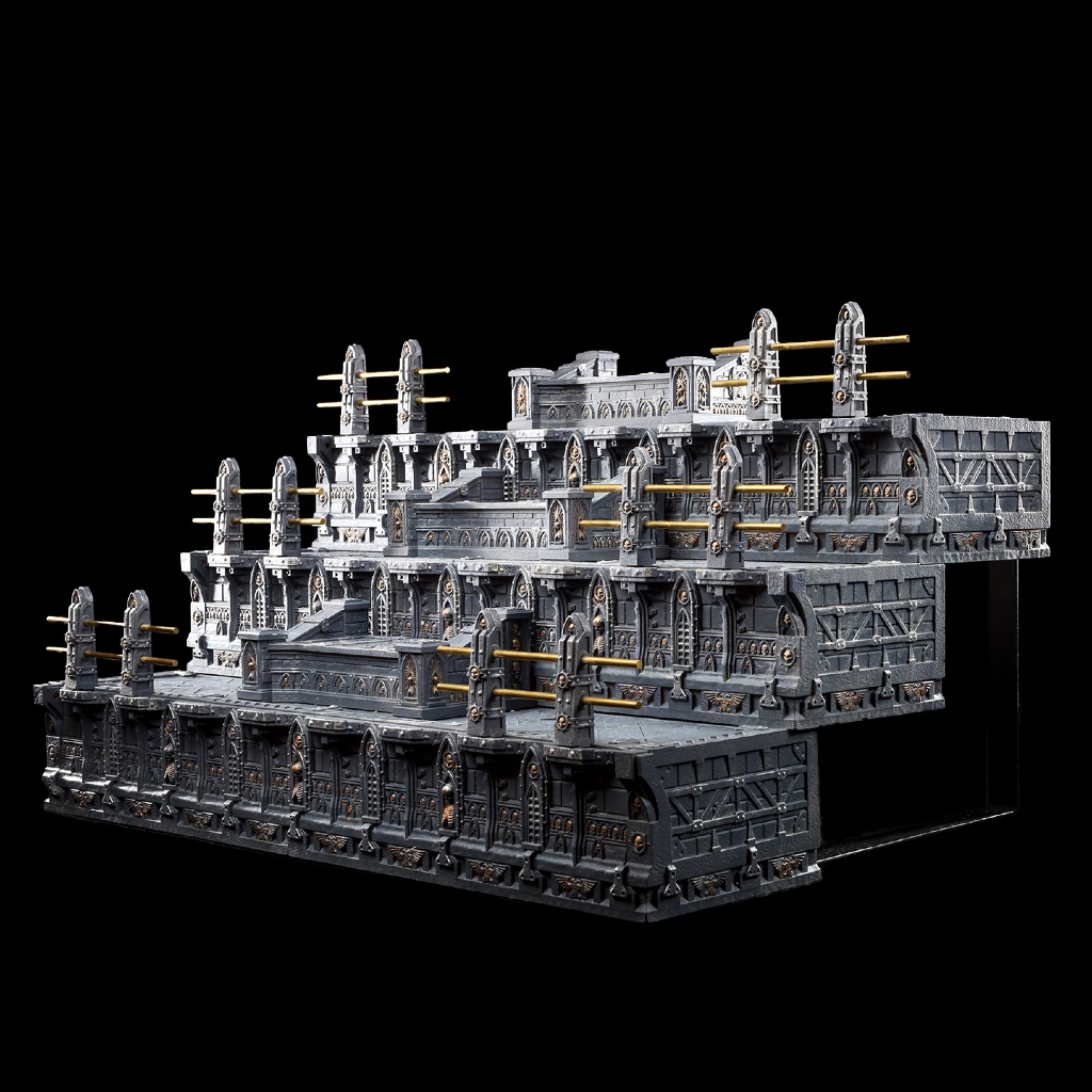 1/12–1/18 Warhammer-style Muscle Mountain 2.0 Tiered Expandable Display Stand - main product image