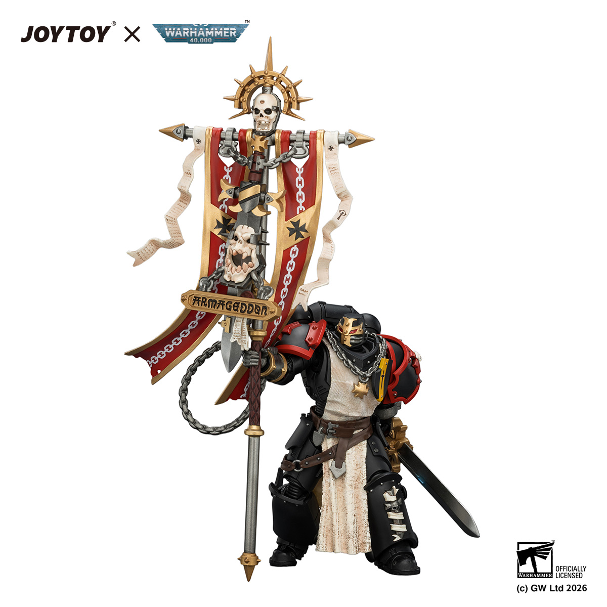 Black Templars Crusader Ancient with Power Sword and Bolt Pistol - view 5