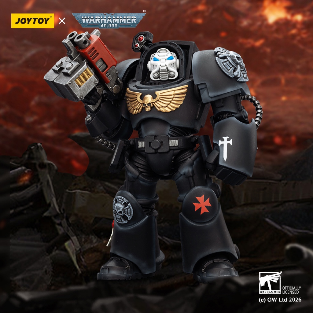 Black Templars Terminator 2 with Power Fist and Storm Bolter - main product image