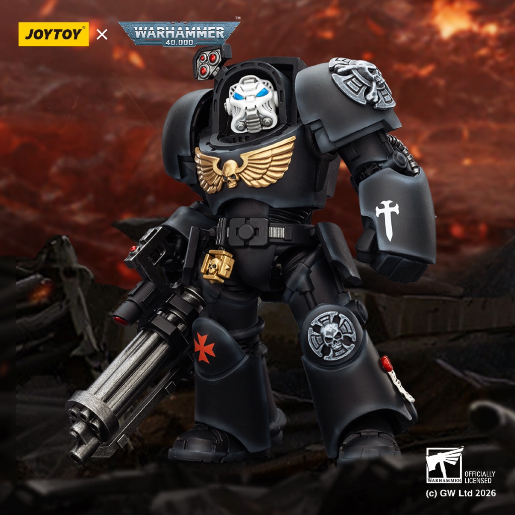 Black Templars Terminator 3 with Power Fist and Assault Cannon - main product image