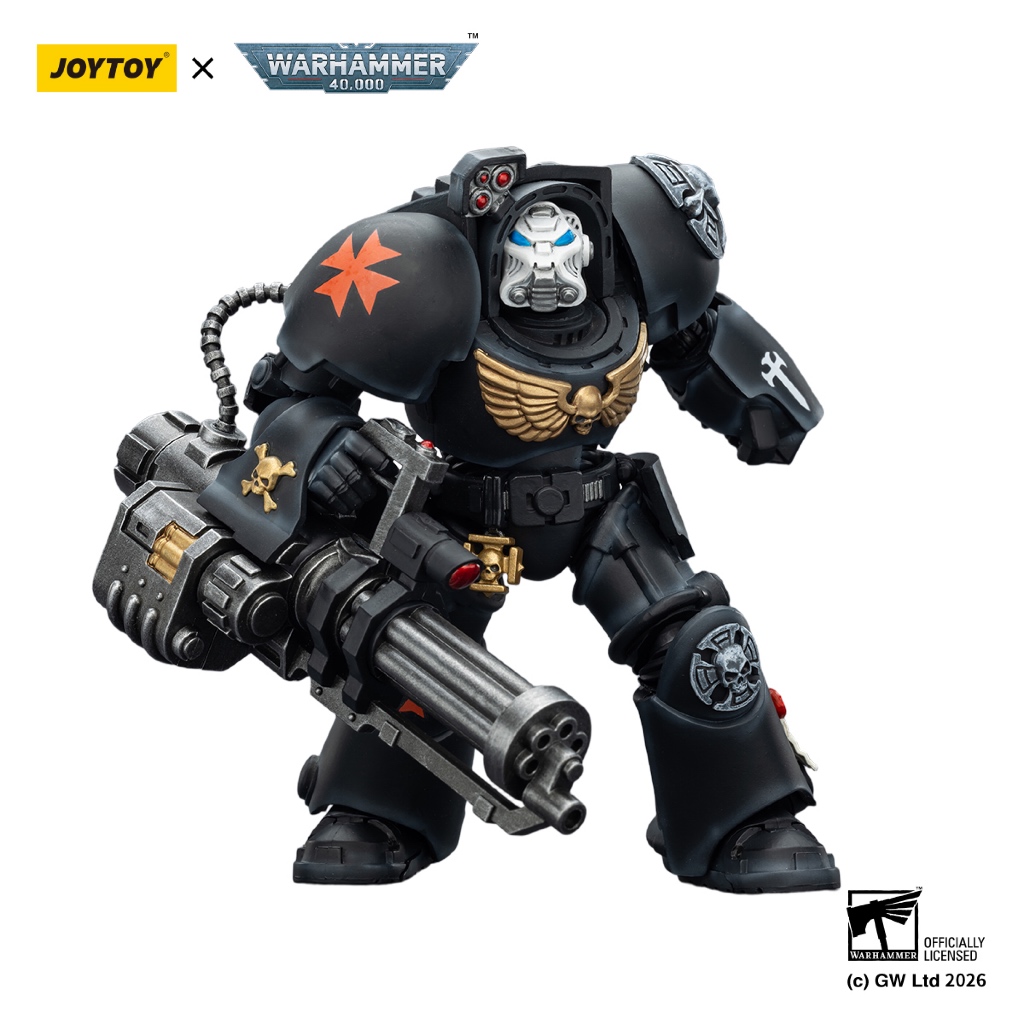 Black Templars Terminator 3 with Power Fist and Assault Cannon - view 4
