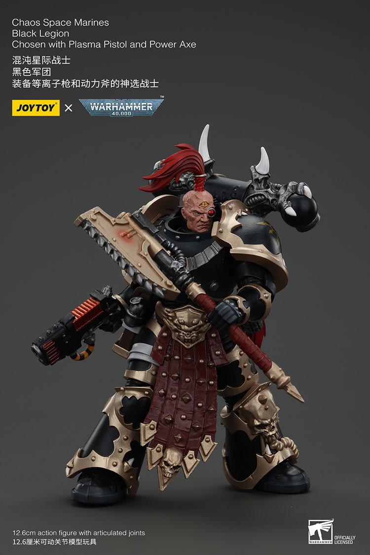 混沌星際戰士 黑色軍團 裝備等離子槍和動力斧的神選戰士 - 商品詳情 2
