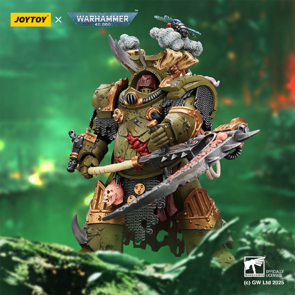 Death Guard Deathshroud Terminator 1 with Manreaper and Plaguespurter Gauntlet - main product image