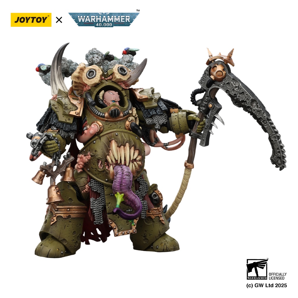 Death Guard Deathshroud Terminator Champion with Manreaper and Plaguespurter Gauntlets - view 5