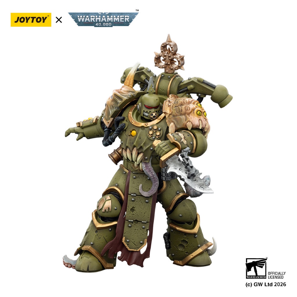 Death Guard Plague Marine with Bubotic axe and Plague Knife - view 6