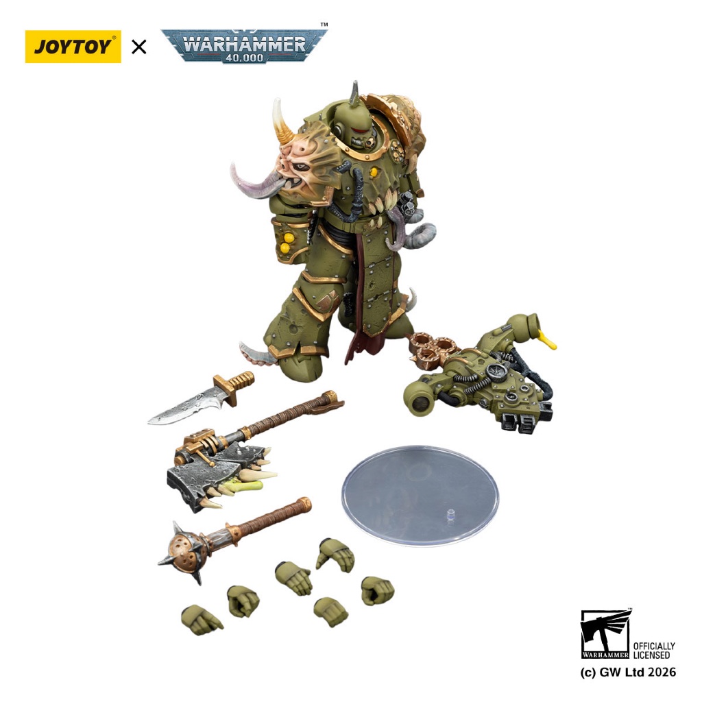 Death Guard Plague Marine with Bubotic axe and Plague Knife - view 7