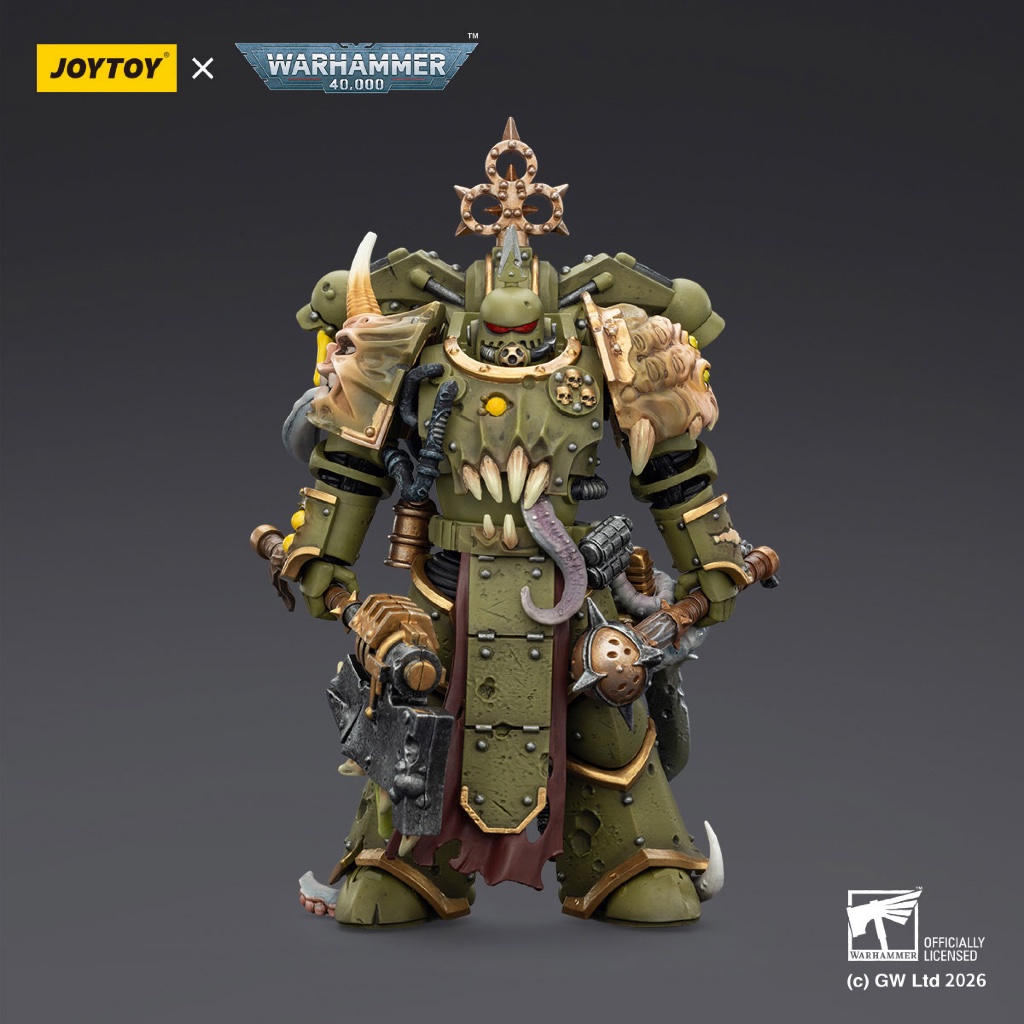 Death Guard Plague Marine with Bubotic axe and Plague Knife - view 2