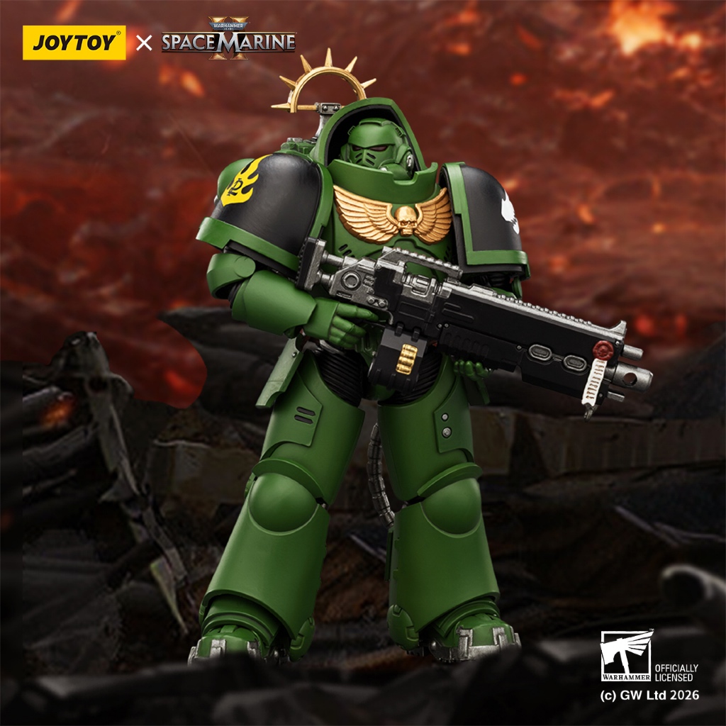 Game Edition Salamanders Heavy Intercessor with Heavy Bolt Rifle and Bolt Pistol - main product image
