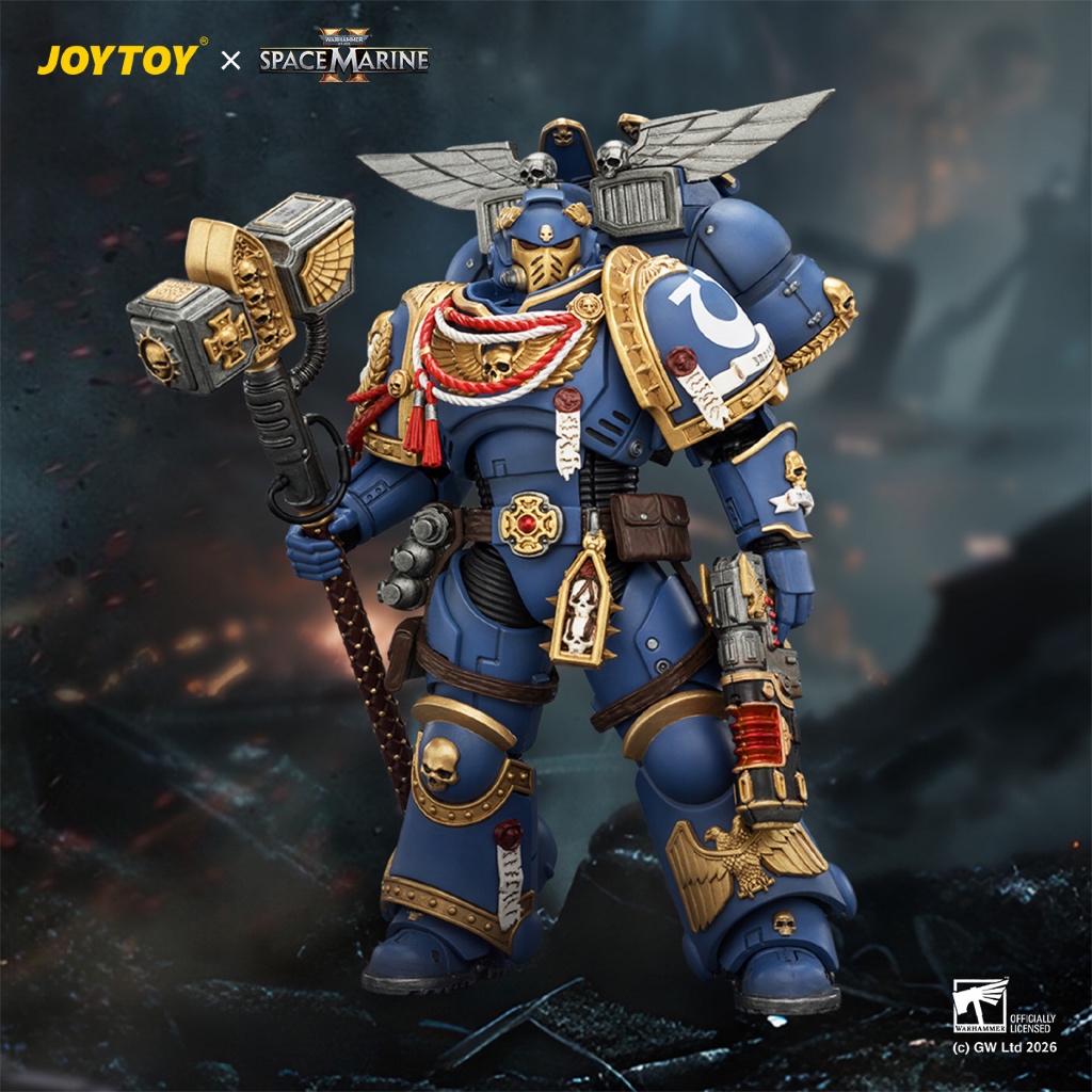 Game Edition Ultramarines Assault Intercessor with Jump Pack, Thunderhammer and Neo-volkite Pistol - main product image