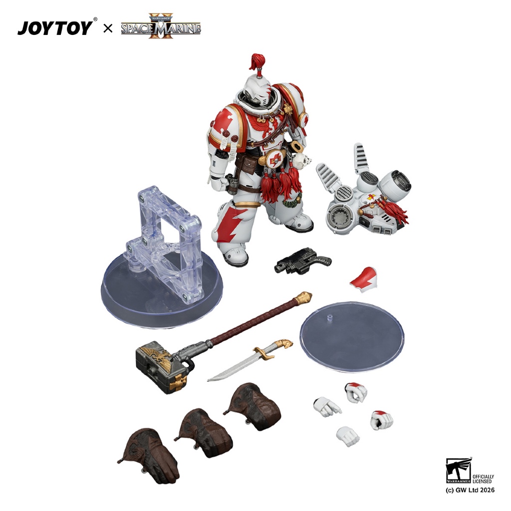 Game Edition White Scars Assault Intercessor Champion with Thunder Hammer and Bolt Pistol - view 6