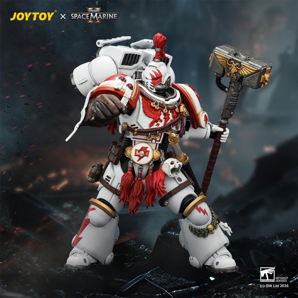 Game Edition White Scars Assault Intercessor Champion with Thunder Hammer and Bolt Pistol - main product image