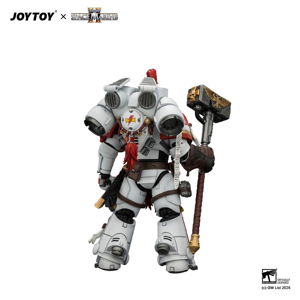 Game Edition White Scars Assault Intercessor Champion with Thunder Hammer and Bolt Pistol - view 3