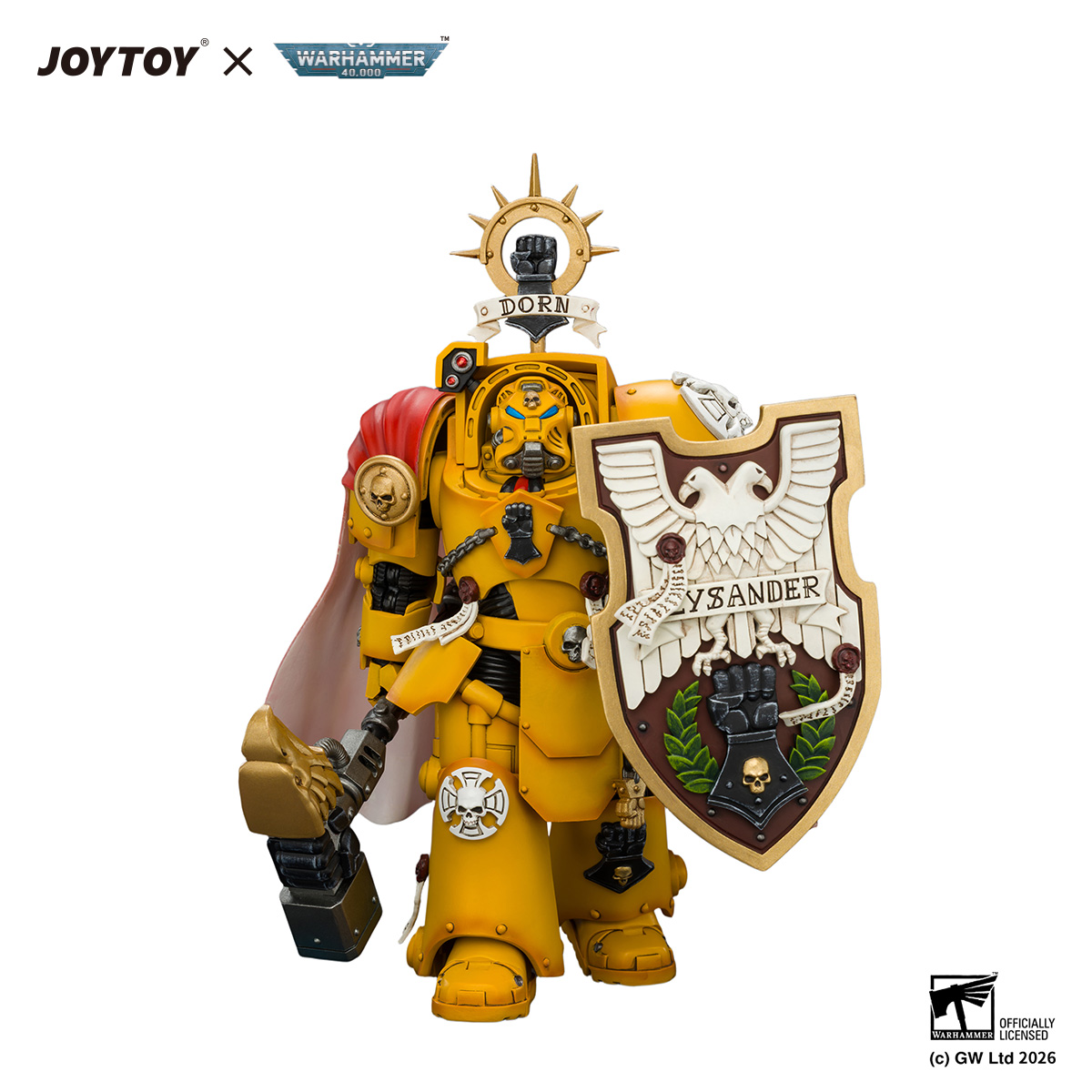 Imperial Fists Darnath Lysander with Thunder Hammer and Storm Shield - view 5