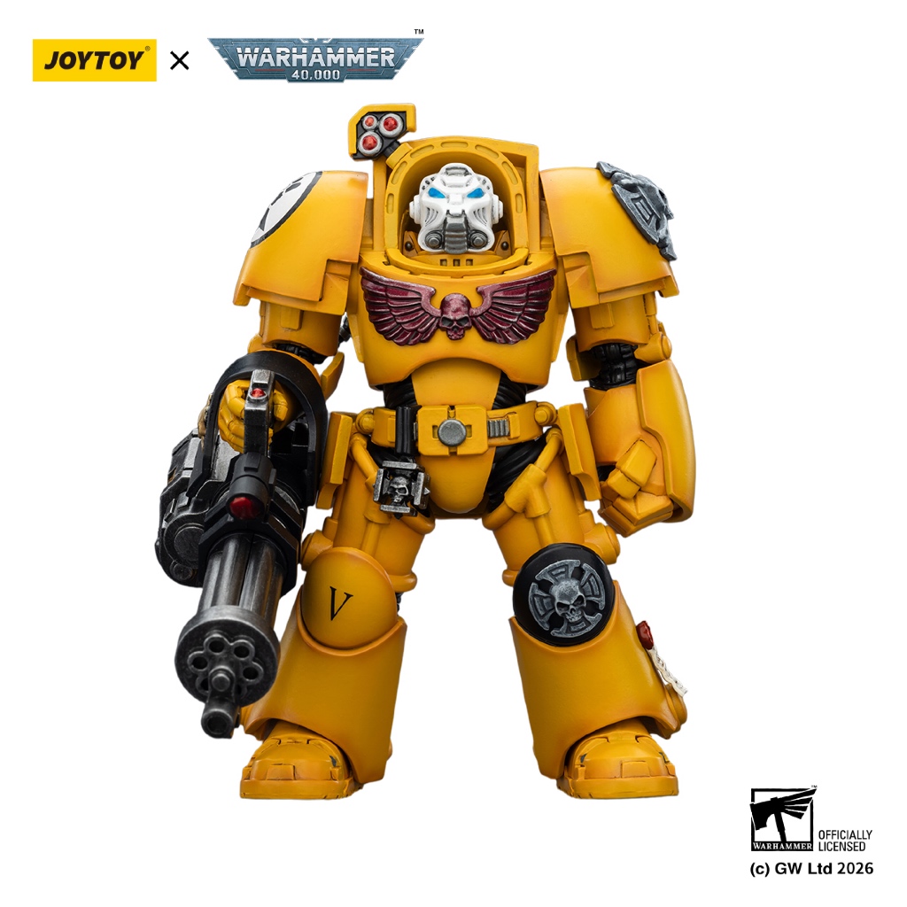 Imperial Fists Terminator 3 with Power Fist and Assault Cannon - view 2