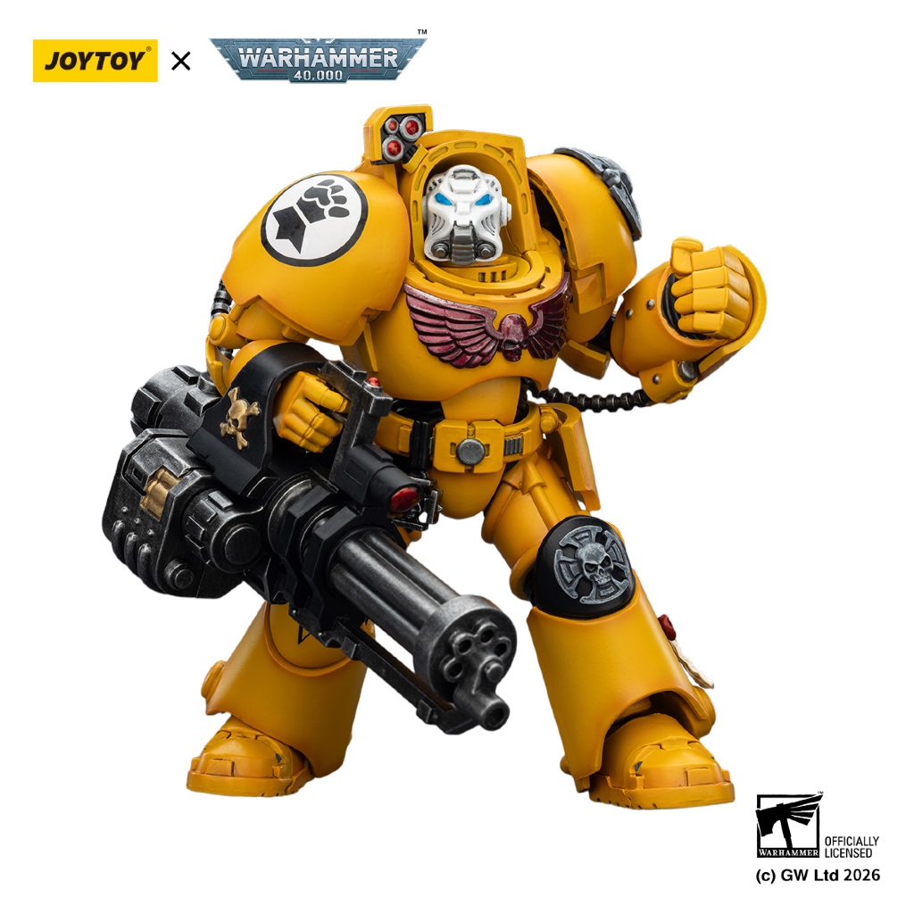 Imperial Fists Terminator 3 with Power Fist and Assault Cannon - view 5