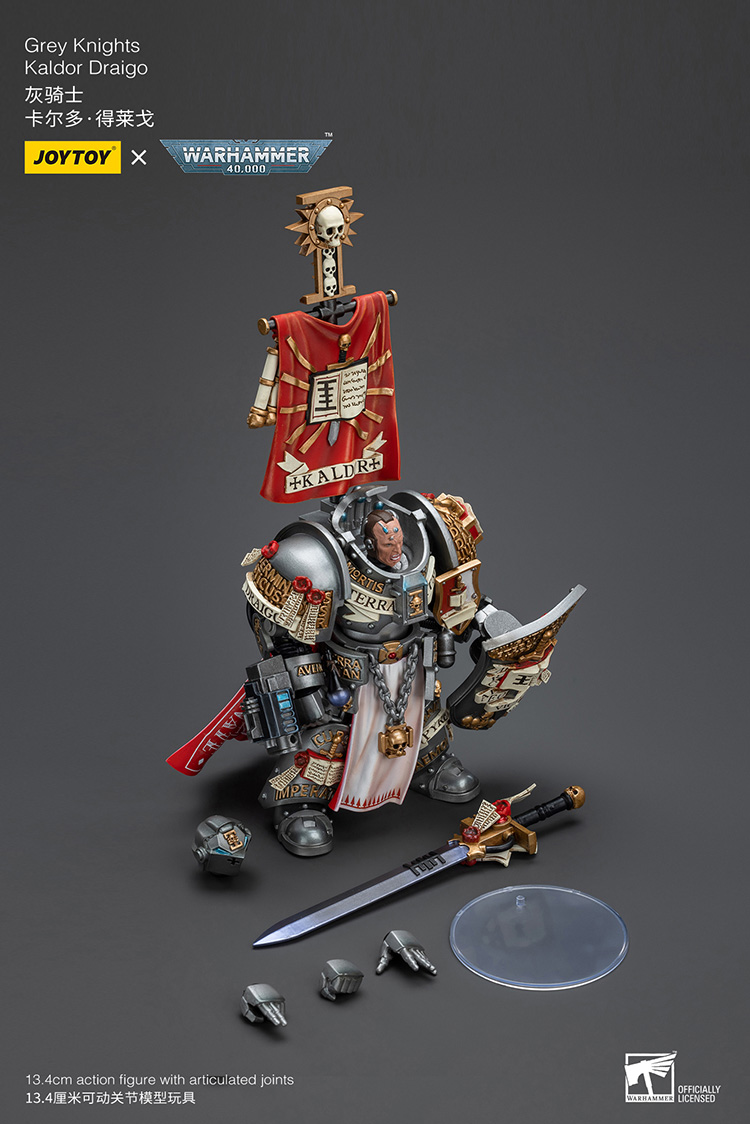 頑聚同樂會 JOYTOY Warhammer 戰鎚 40K 暗源灰騎士 卡爾多得萊戈 生日禮物 再版 JT00201 - 商品詳情 10
