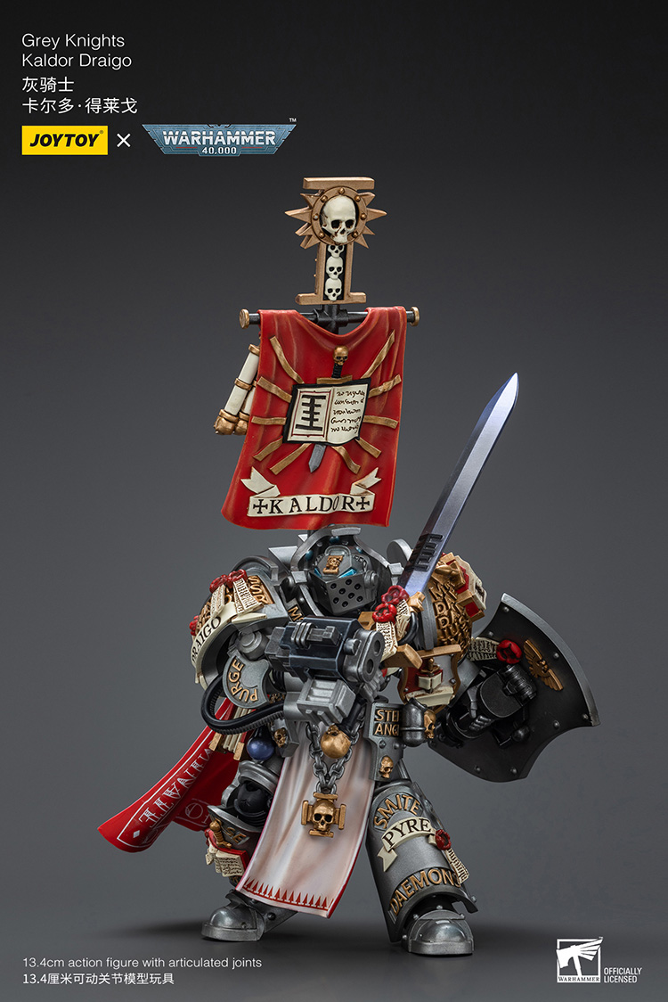頑聚同樂會 JOYTOY Warhammer 戰鎚 40K 暗源灰騎士 卡爾多得萊戈 生日禮物 再版 JT00201 - 商品詳情 4