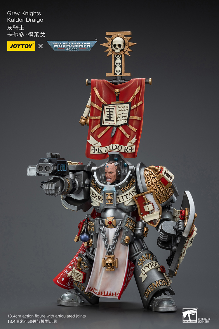 頑聚同樂會 JOYTOY Warhammer 戰鎚 40K 暗源灰騎士 卡爾多得萊戈 生日禮物 再版 JT00201 - 商品詳情 5