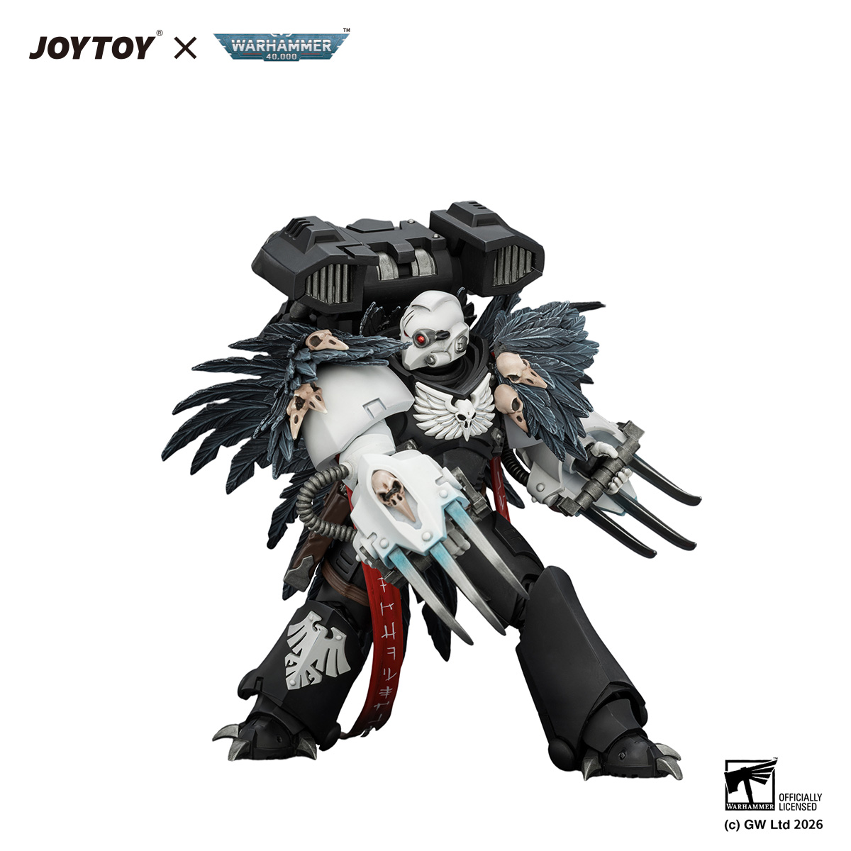 Raven Guard Chapter Master Aethon Shaan with Claws of Severax and Heavy Bolt Pistol - view 4