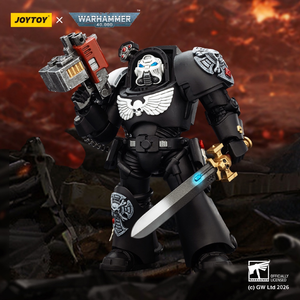Raven Guard Terminator 1 with Power Sword and Storm Bolter - main product image