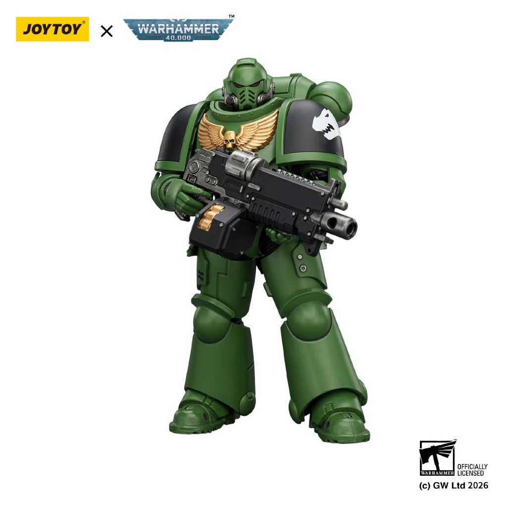 Salamanders Intercessor with Bolt Rifle, Bolt Pistol and Chainsword - view 4