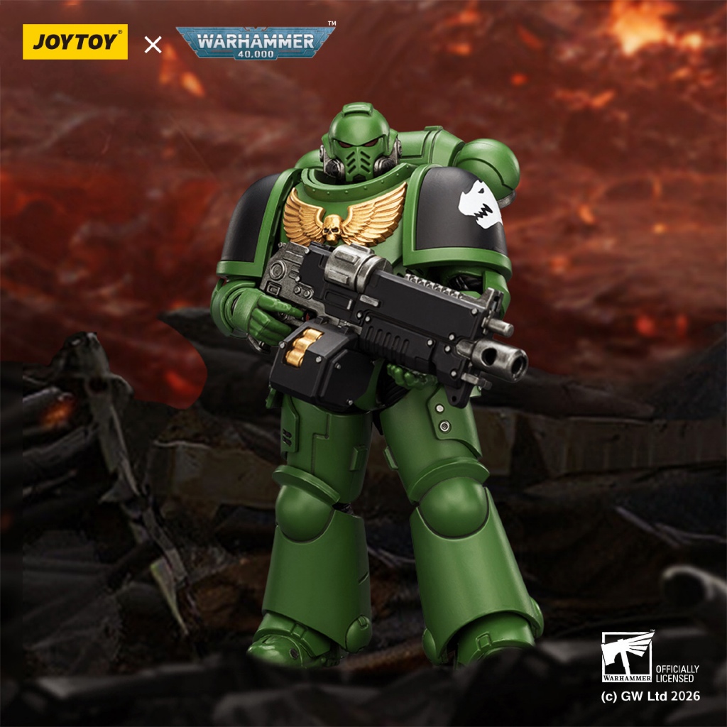 Salamanders Intercessor with Bolt Rifle, Bolt Pistol and Chainsword - main product image