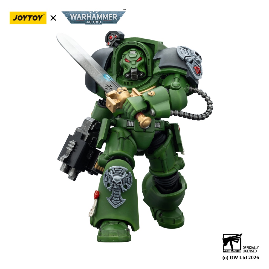 Salamanders Terminator 1 with Power Sword and Storm Bolter - view 5
