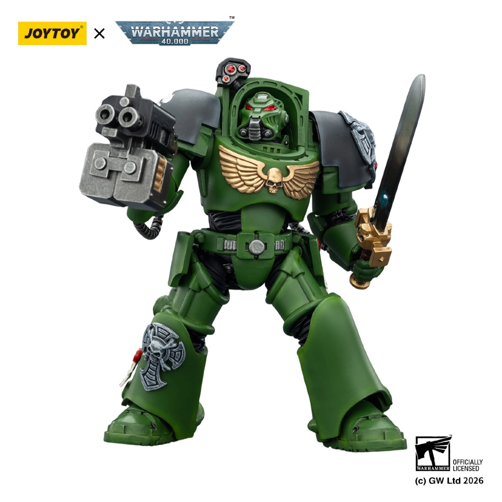 Salamanders Terminator 1 with Power Sword and Storm Bolter - view 6