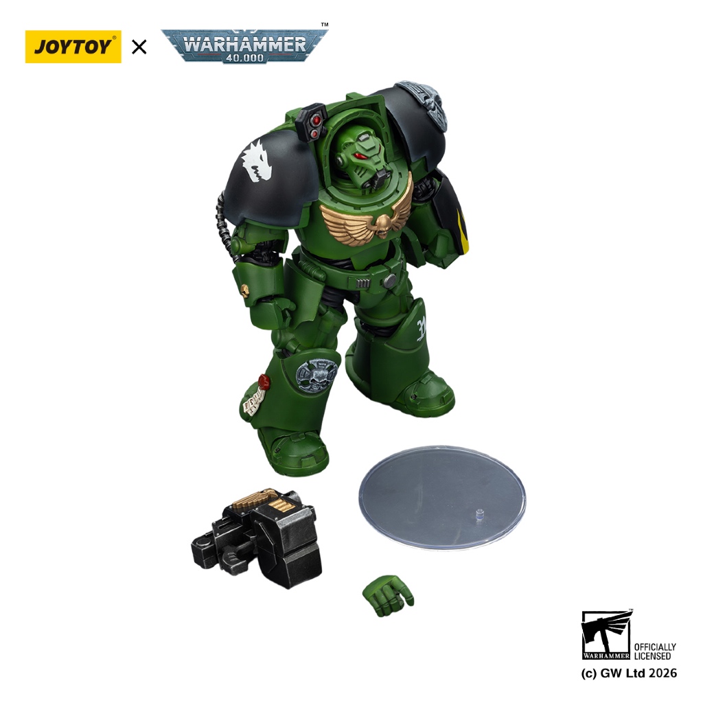 Salamanders Terminator 2 with Power Fist and Storm Bolter - view 6
