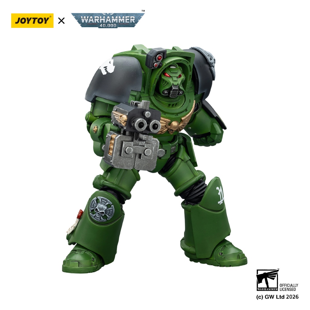 Salamanders Terminator 2 with Power Fist and Storm Bolter - view 5