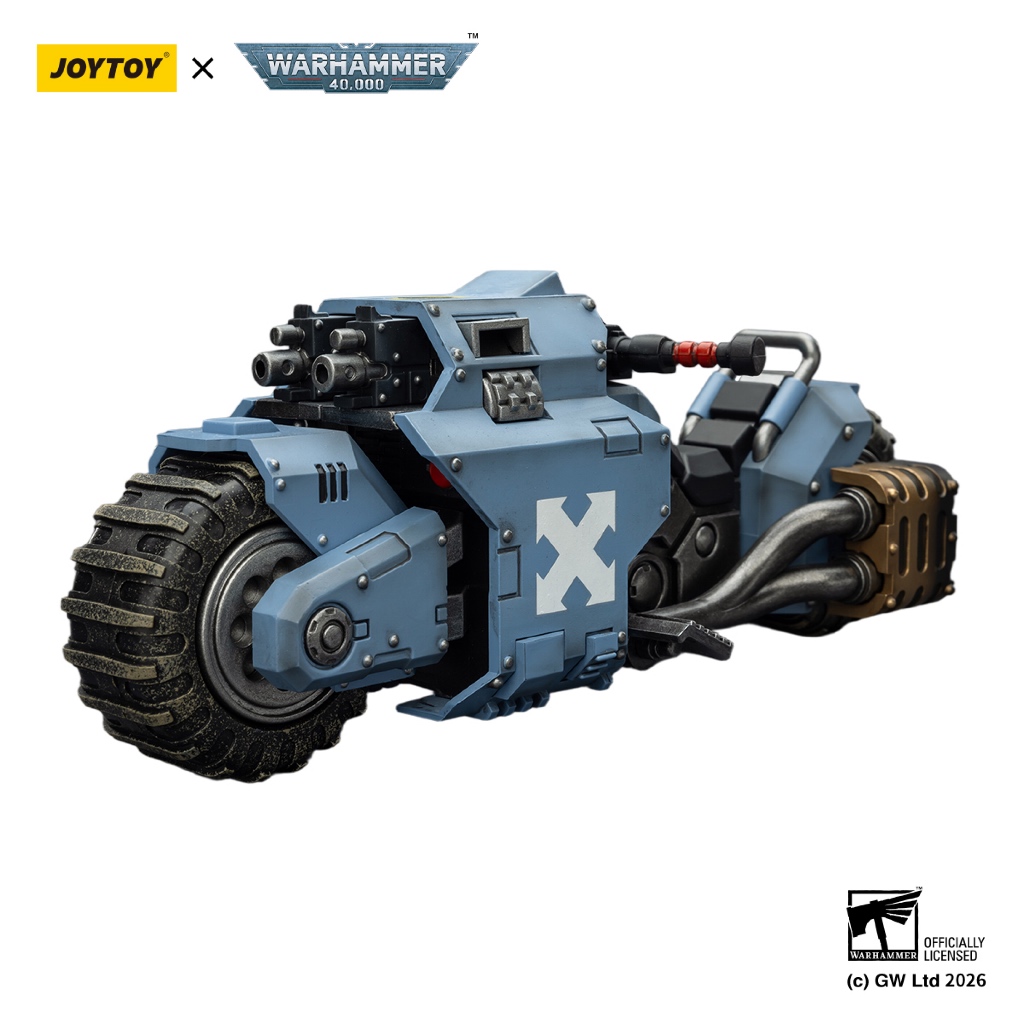 Space Wolves Raider-pattern Combat Bike with twin-linked bolt rifles - view 6