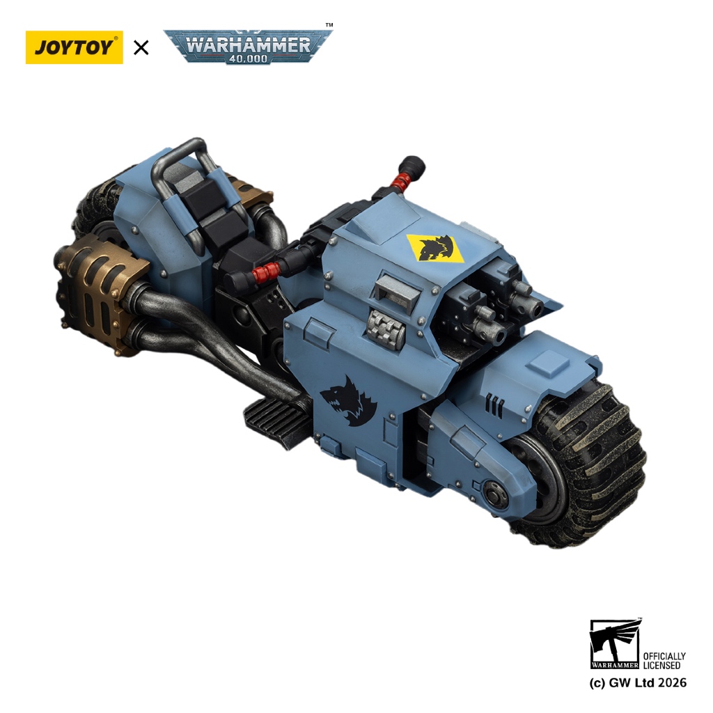 Space Wolves Raider-pattern Combat Bike with twin-linked bolt rifles - view 7
