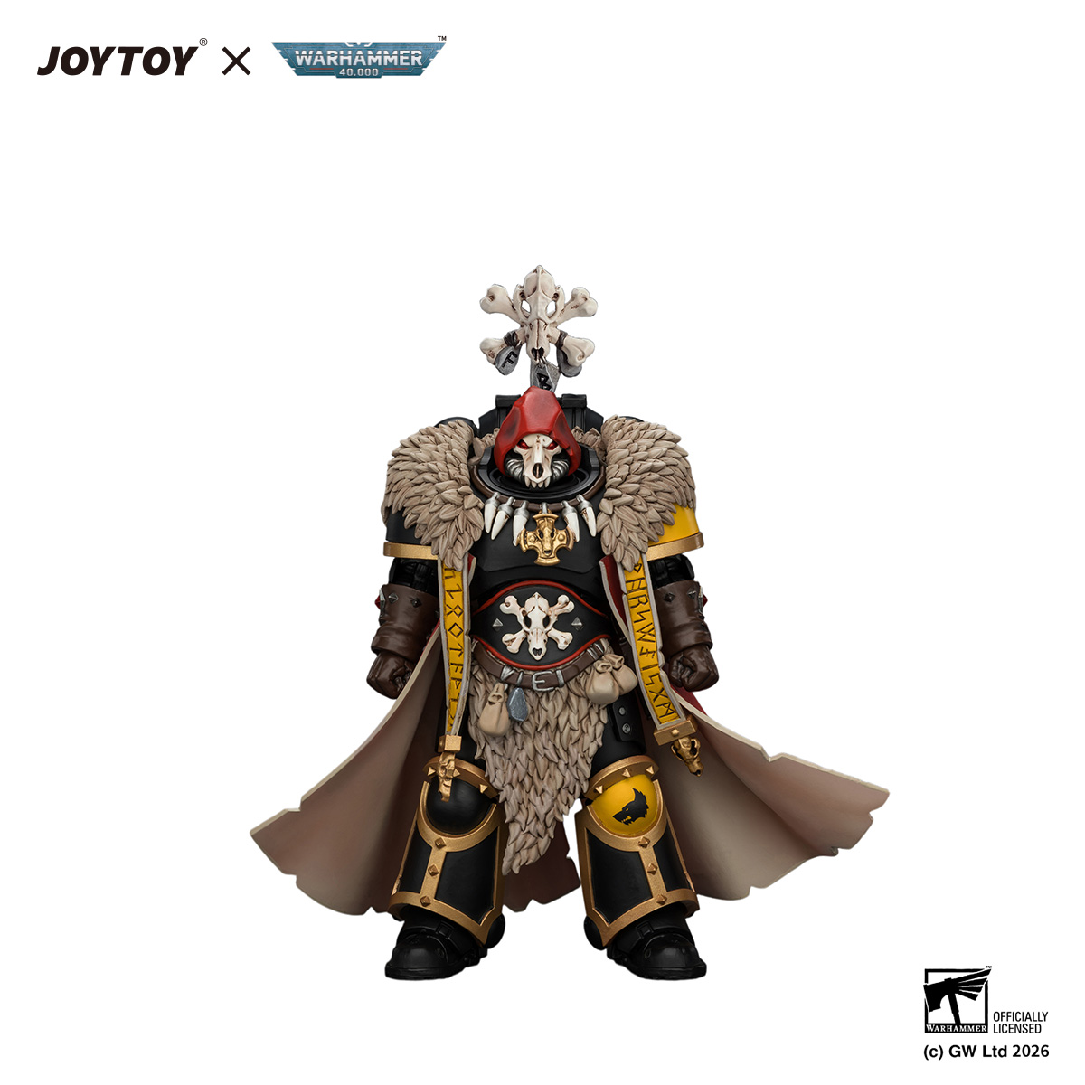 Space Wolves Wolf Priest with Absolvor Bolt Pistol and Crozius - view 2