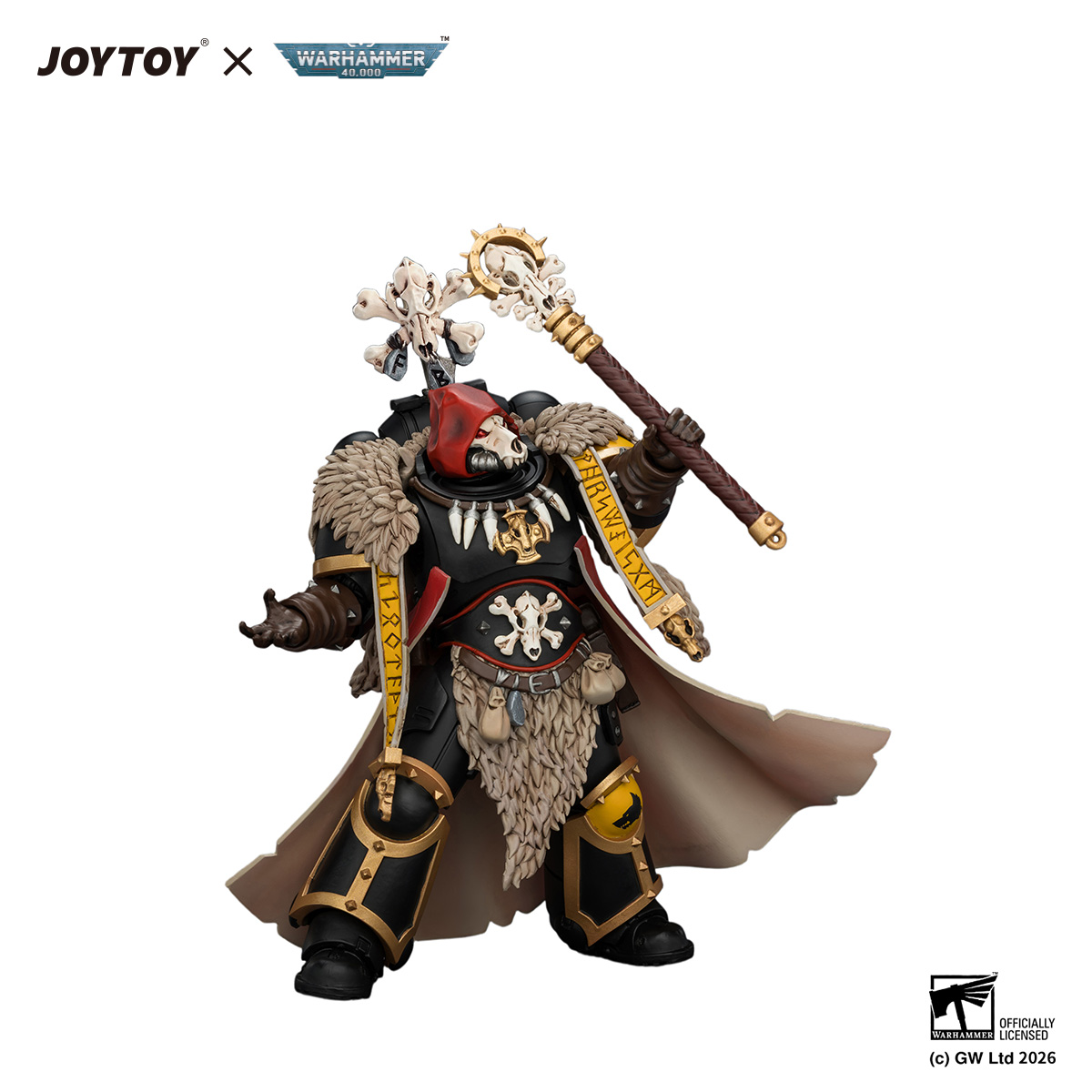 Space Wolves Wolf Priest with Absolvor Bolt Pistol and Crozius - view 4