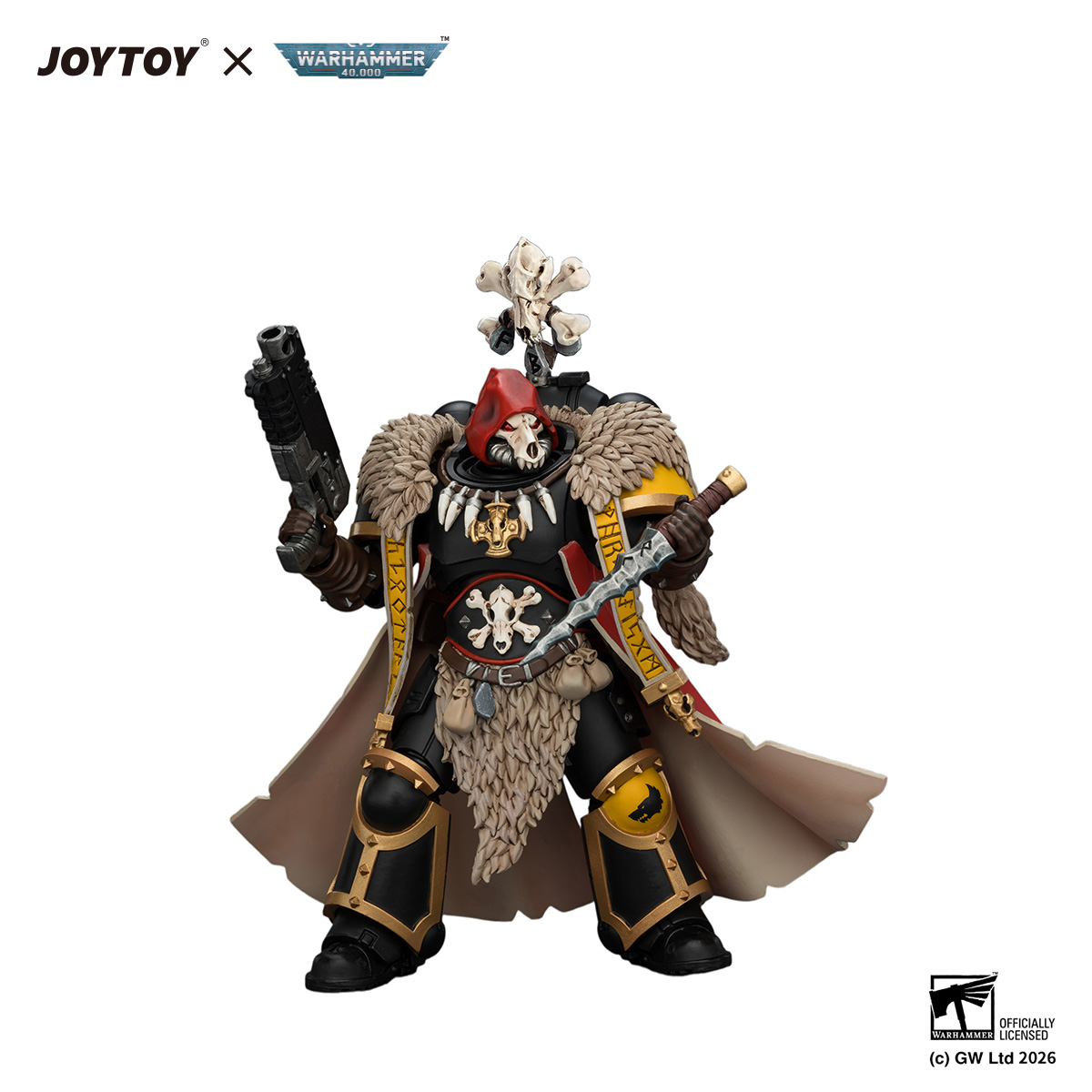 Space Wolves Wolf Priest with Absolvor Bolt Pistol and Crozius - view 5