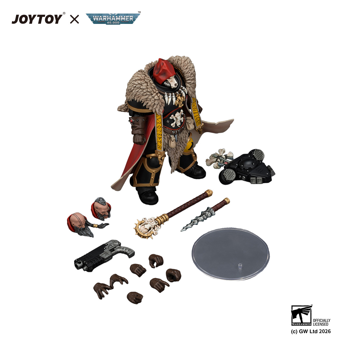Space Wolves Wolf Priest with Absolvor Bolt Pistol and Crozius - view 6