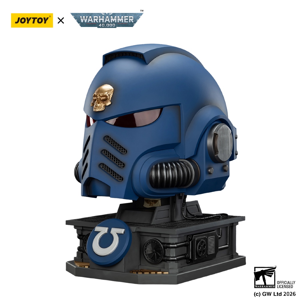 Ultramarines Captain MkX Helmet & Display Stand - view 4