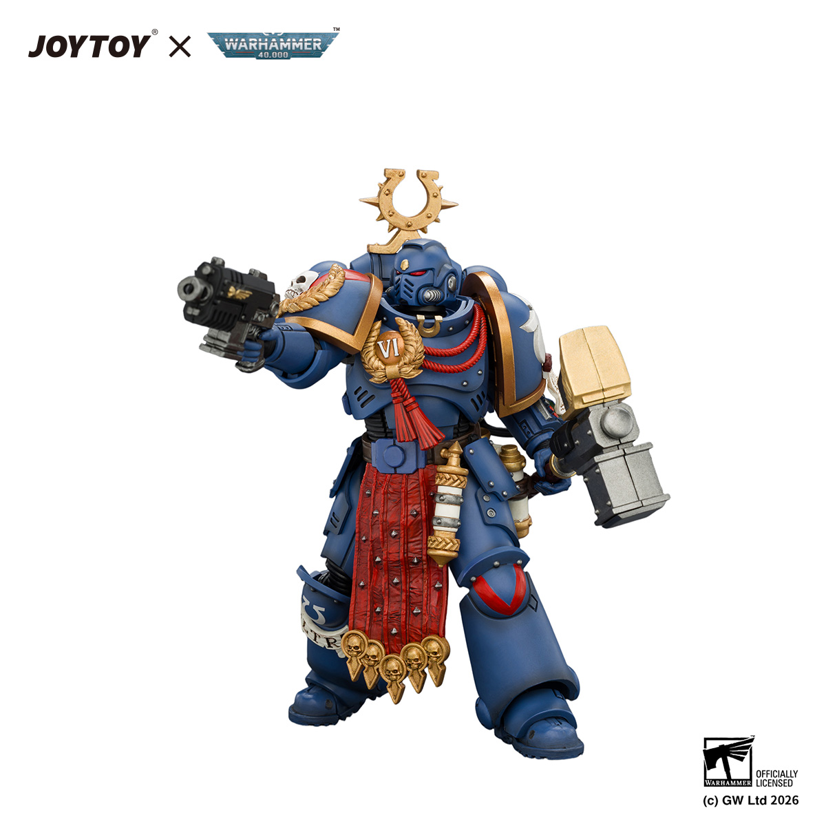 Ultramarines Ferren Areios with Thunder Hammer and Bolt Pistol - view 4