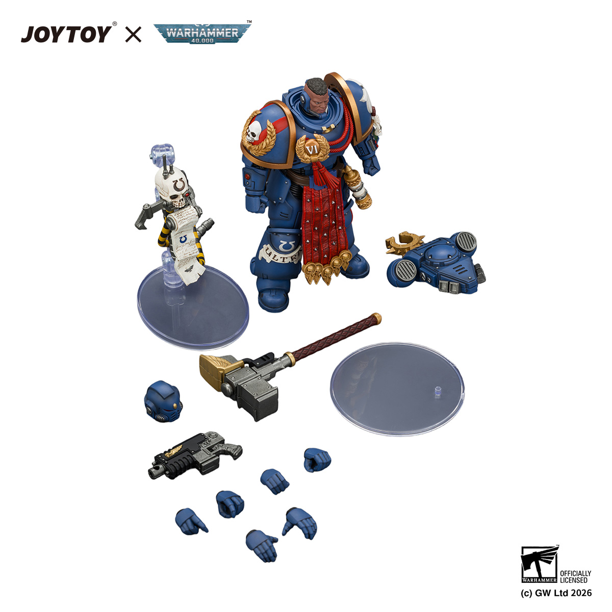 Ultramarines Ferren Areios with Thunder Hammer and Bolt Pistol - view 6