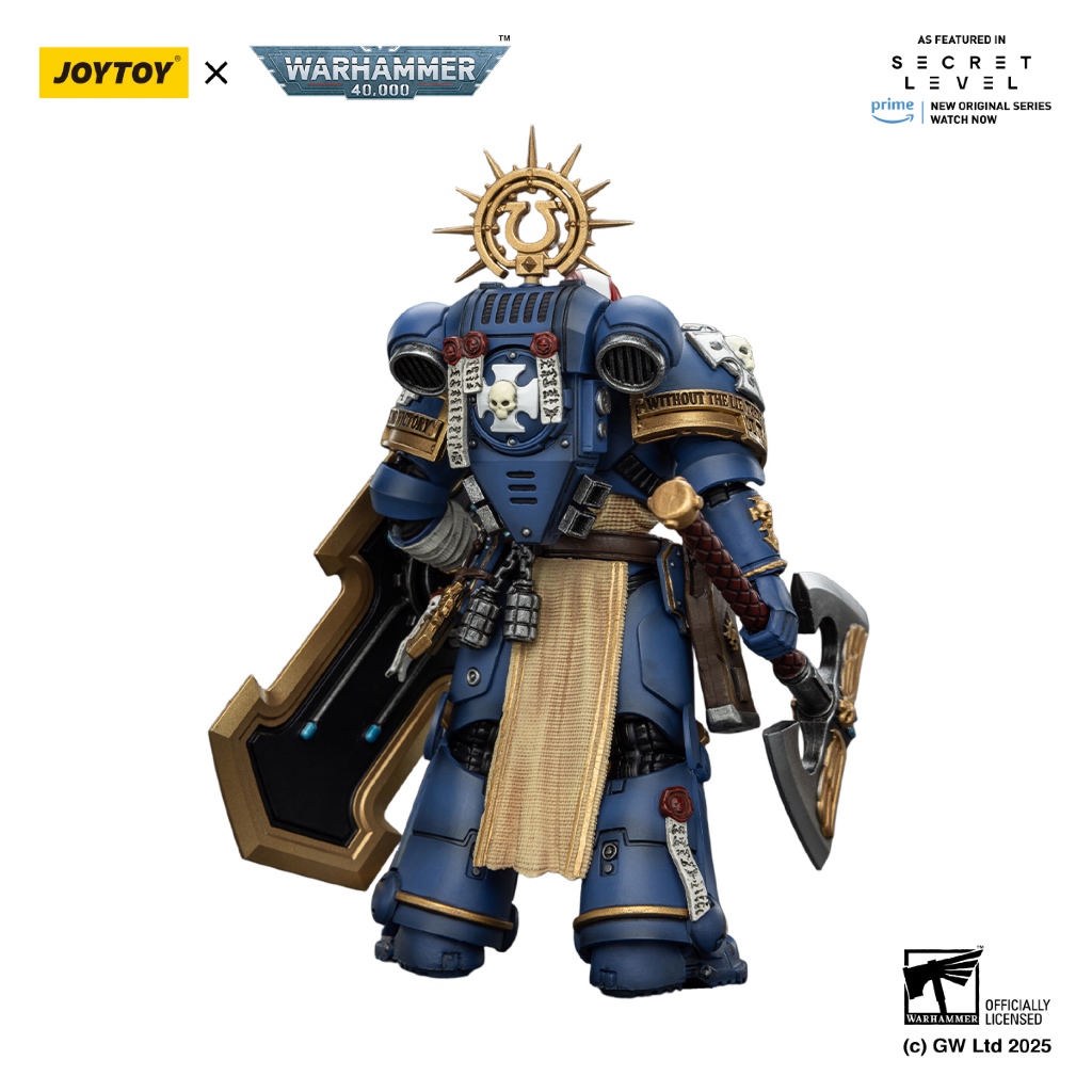 Ultramarines Metaurus with Power Axe, Stormshield and Plasma Pistol - view 3