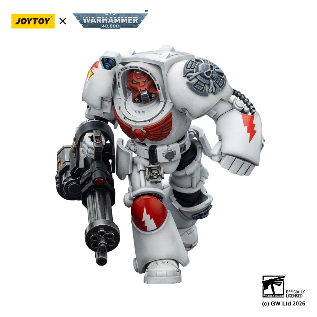 White Scars Terminator 3 with Power Fist and Assault Cannon - view 5