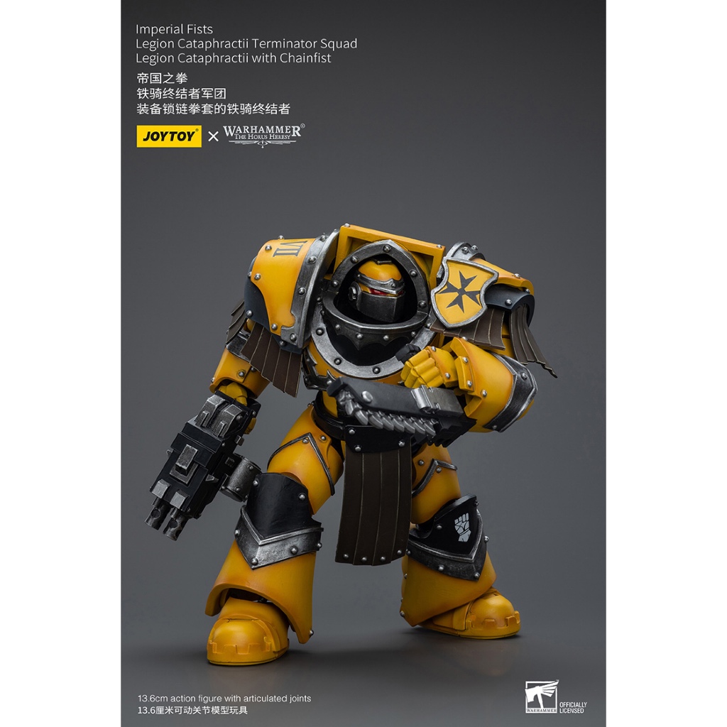 Imperial Fists Legion Cataphractii Terminator Squad Legion Cataphractii with Chainfist - view 3